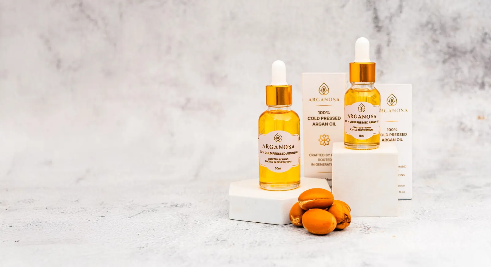 Arganosa argan oil bottles