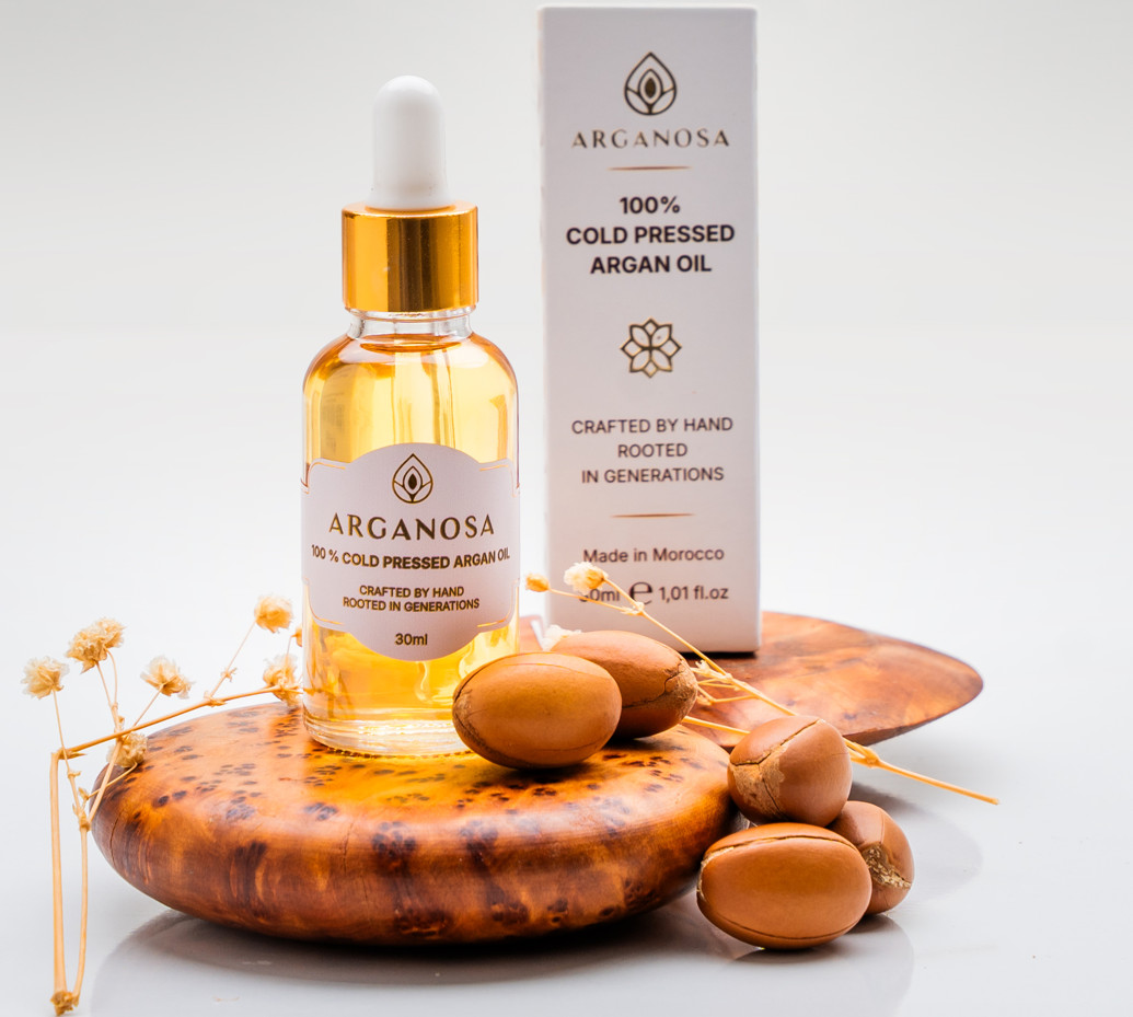 Arganosa 100% pure cold-pressed argan oil bottle 30ml